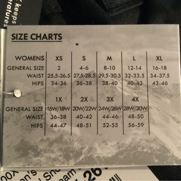 New Arctix Ski/Snow black pants 3X 24W/26/W - Picture 5 of 6